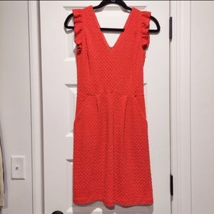 Anthropologie Ruffle Sleeve Dress